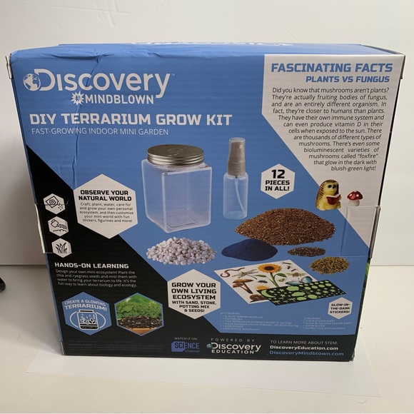 NWT. Discovery #Mindblown DIY Terrarium Grow Kit. Fast growing mini garden - Picture 7 of 9